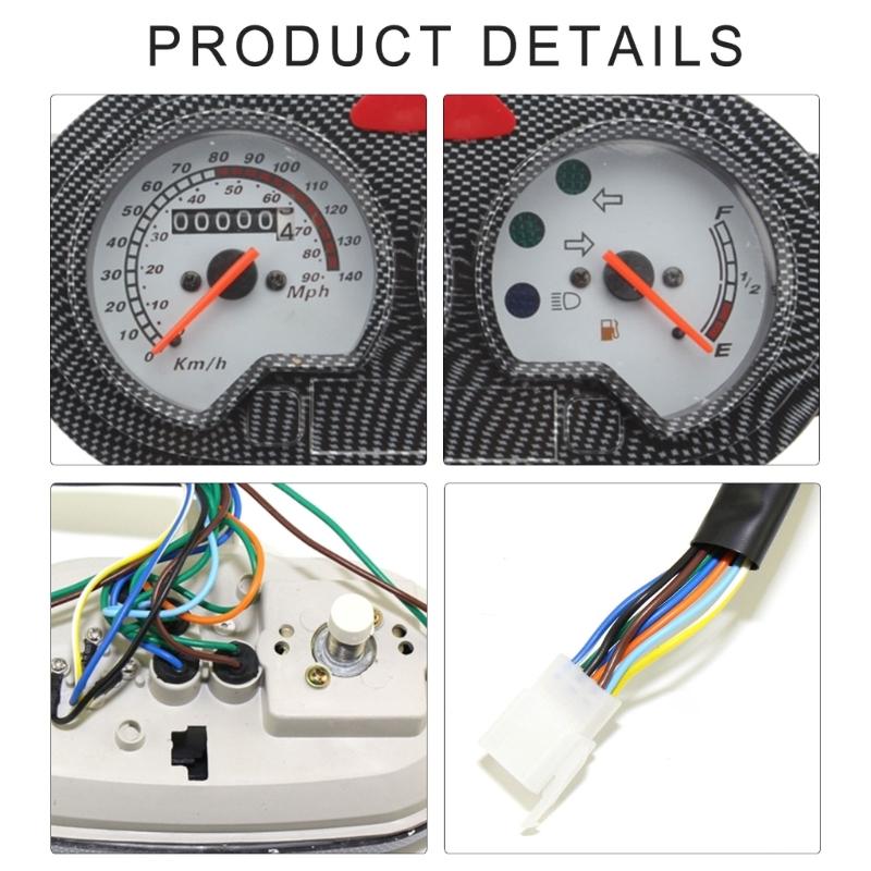 Stylish 12V Motorcycle Instrument Consoles Enhances Accuracy & Response Motorbike riders Dashboard ABS for 150cc Bikes