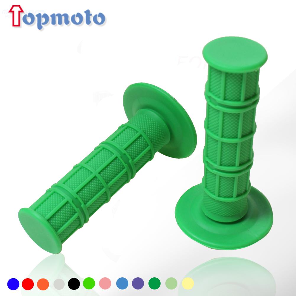 22mm 24mm Motorcycles Grip Dirt Bike Grips 7/8" Rubber Biker Scooter Handle Grip For Handlebar Mx Pillow Top Throttle 22mm Bar Throttles 2