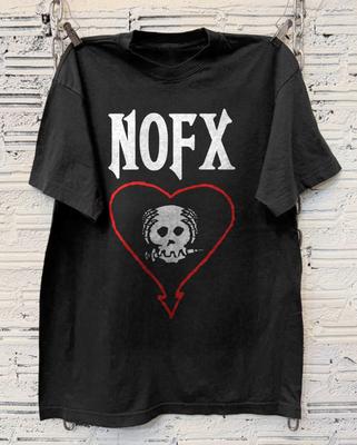 Heiß! NOFX Letzte Tour Chicago Unisex Schwarzes Baumwoll-T-Shirt