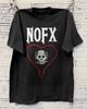 Heiß! NOFX Letzte Tour Chicago Unisex Schwarzes Baumwoll-T-Shirt