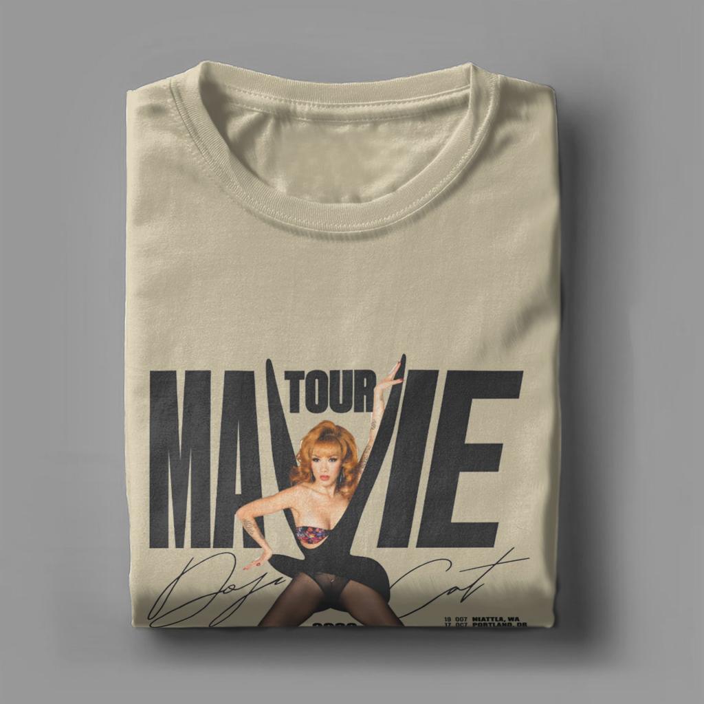 Novelty Doja Cat Tour Ma Vie TShirts Unisex Round Neck Cotton T Shirts Short Sleeve Tee Shirt Gift Clothes