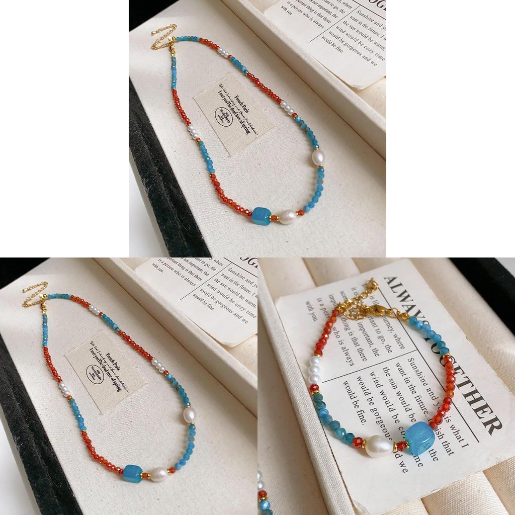 Nytt Kinesisk Geometriskt Pärlhalsband Med Färskvattenpärlor För Kvinnor