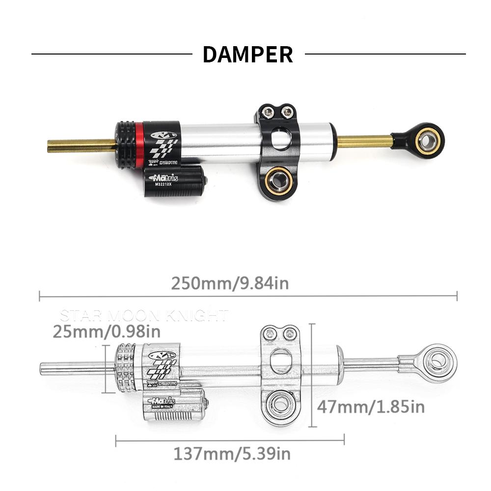 Příslušenství pro motocykly Stabilizace řízení Držák držáku tlumiče CNC hliník pro Kawasaki Ninja 400 Ninja400 EX400 2018-2022