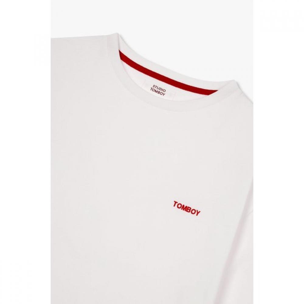 STudio Tomboy Logo Embroidery Hidden PockeT T shirT  91u5222195 