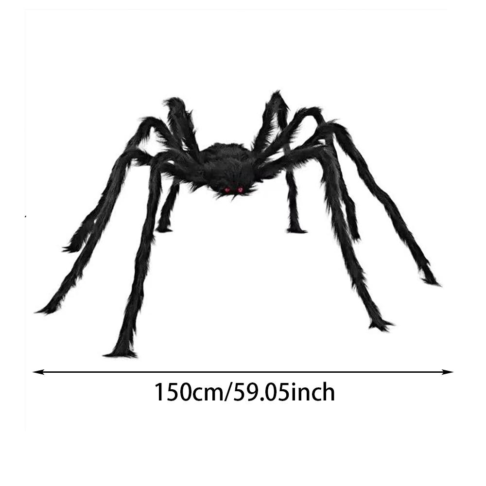 Runtowo Halloween Big Spider , Halloween Party Decoration Props ,150cm Big Spider Decoration Chamber Trick Prank Supplies