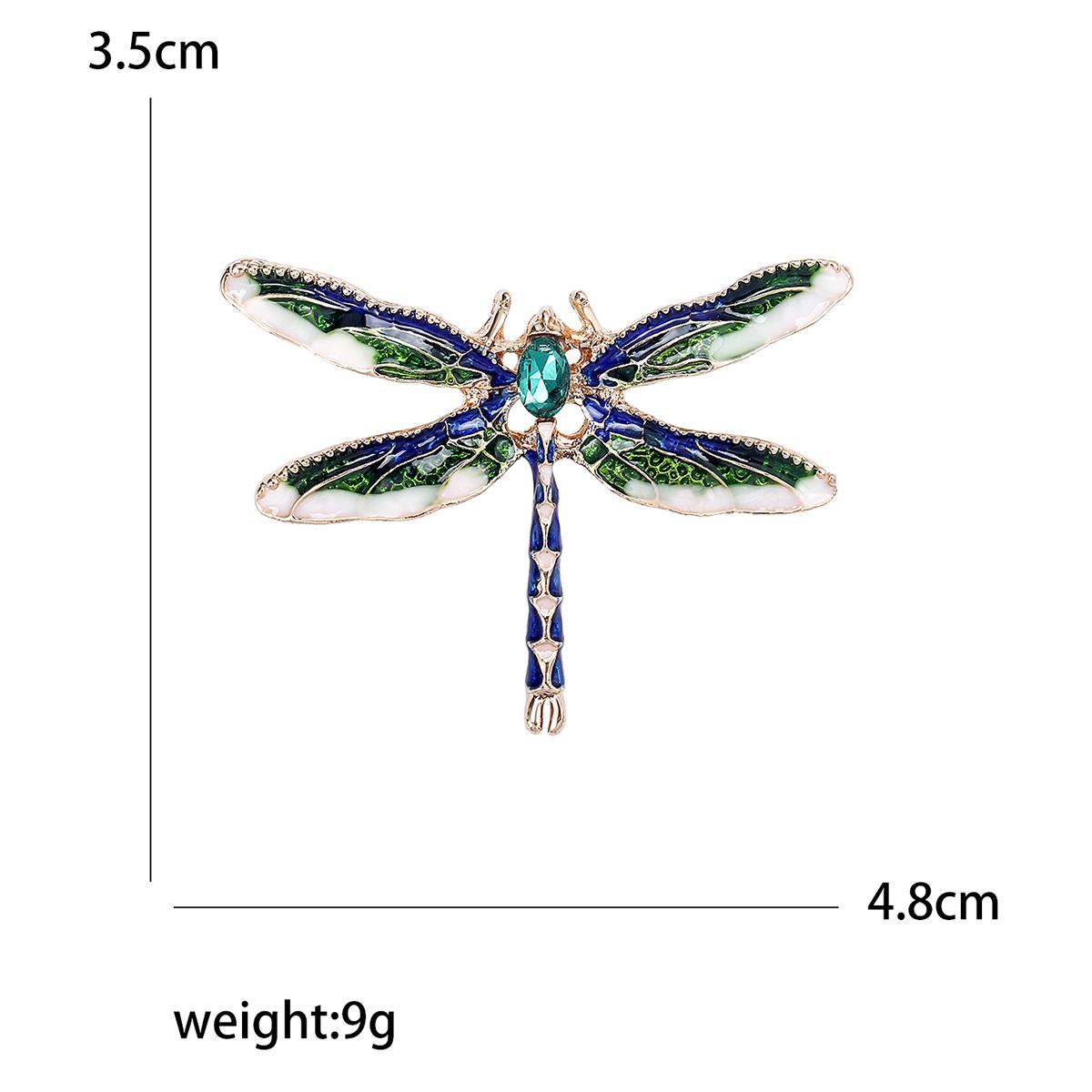 Rhinestone Dragonfly Brooches for Women Unisex Pearl Insect Pins Banquet Party Backpack Gifts Jewelry Accessories