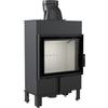 Smart steel fireplace KRATKI LUCY SLIM 8 kW Ø 160 MSK