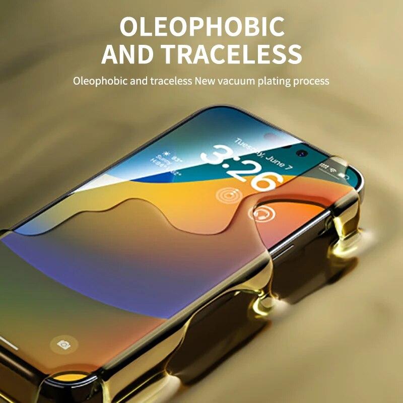 4 STÜCK Hartglas für iPhone 11 12 13 14 15 Pro XR X XS Max Displayschutzfolie für iPhone 15 14 Pro Max Plus SE 3 2020 Glas