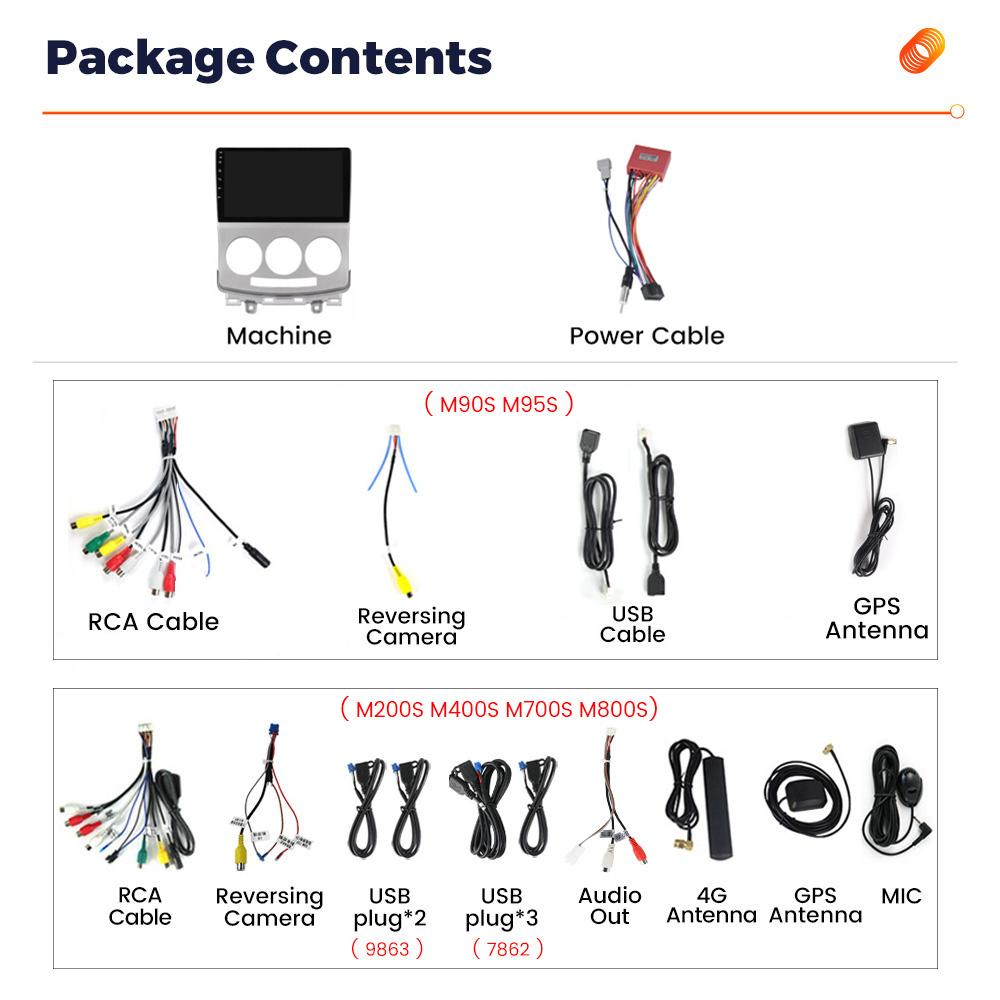 Navifly Android 2 Din Car Radio Multimedia Video Player For Mazda 5 Mazda5 2005-2010 Navigation GPS Head Unit Carplay WIFI DSP