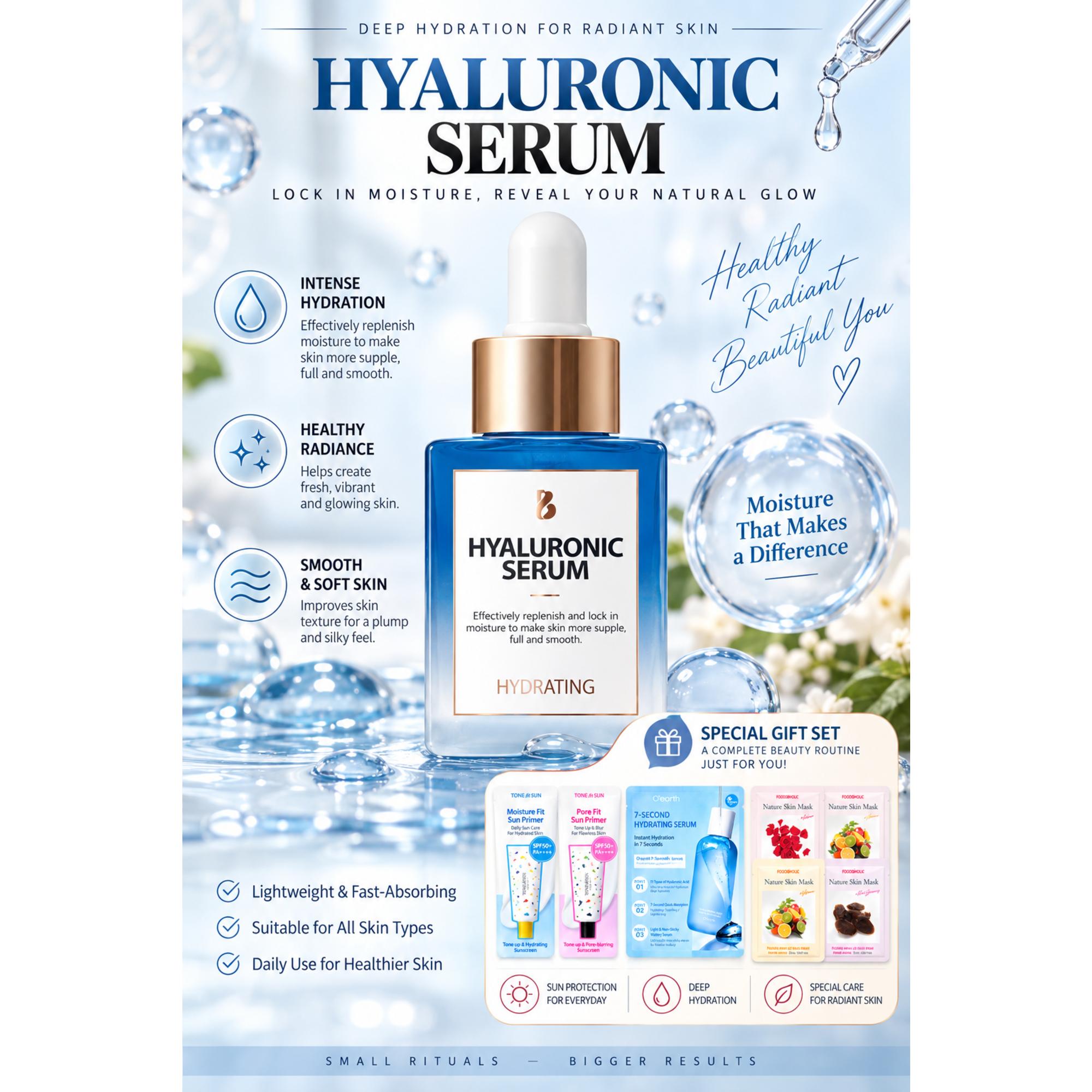 Bonnyhill B-Serum Hyaluronsäure Tiefenfeuchtigkeit white