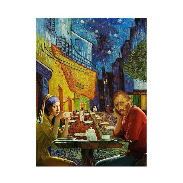 Funny art Canvas Art Paintings Poster And Print Abstract Wall Art Picture For living room home decoration No Frame