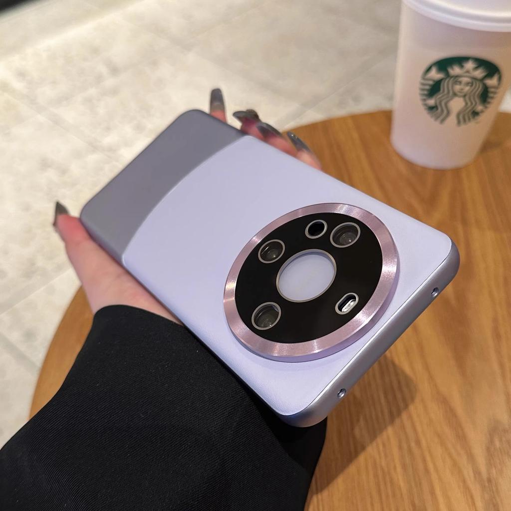 With Lens Film Leather Suitable for Huawei Mate60pro Mobile Phone Case New Mate50 Protective Case 70pro Business