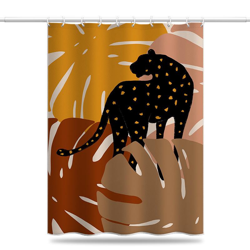 Bathroom Thickened Waterproof Curtain Mildew Proof Shower Curtain Shower Partition Curtain Shower Curtain Bathroom Curtain Free Perforation