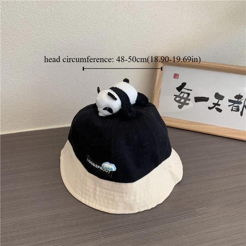 New Cute Panda Bucket Hat Baby Boys Girls Fisherman Cap Children Outdoor Sun Hat for Toddler