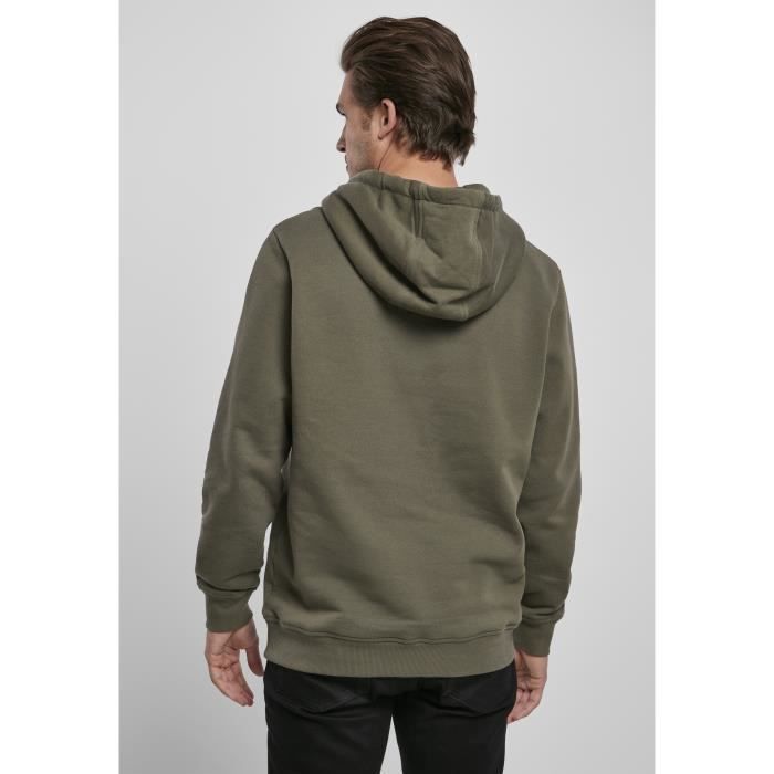 Sweatshirt à capuche - Urban Classics - Organic Basic - Couleur Olive - Mixte - Manches longues