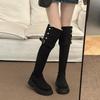 Over-Knee Long Boot Women Winter Thiened High Heel Lamb Fur Double-Sided Wear Knight Boot Velvet Surface Korean Sle