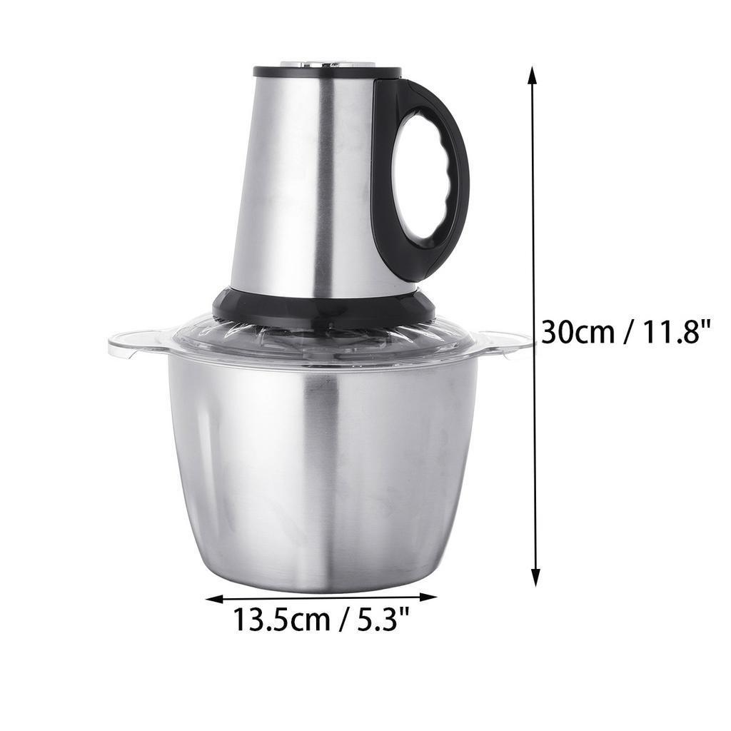 800W 3L Stainless Steel Meat Grinder 3 Speed Electric Chopper Meat Grinder Household Automatic Mincing Machine Food Processor