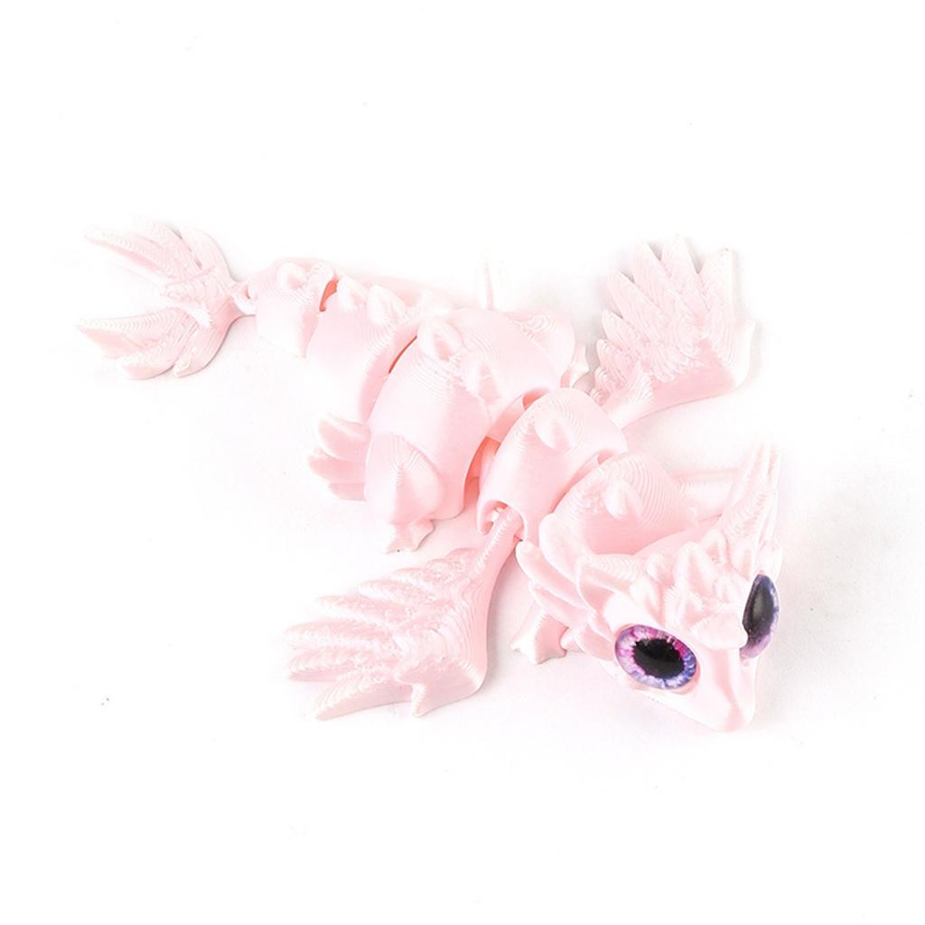 3D Printed Flying Dragon Crafts Ornaments Gifts Creative Hand-made Animal Joint Activity Model Ornaments Toys