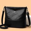 Simple Bucket Bag, Fashionable and Retro Patchwork Single-shoulder Crossbody Bag
