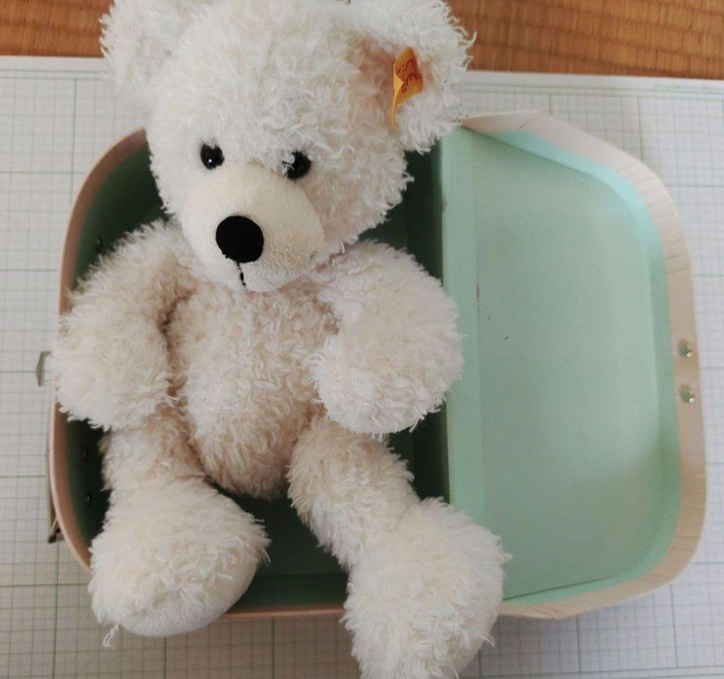 [USED] Steiff Teddy Bear Lotte Suitcase Steiff 111563