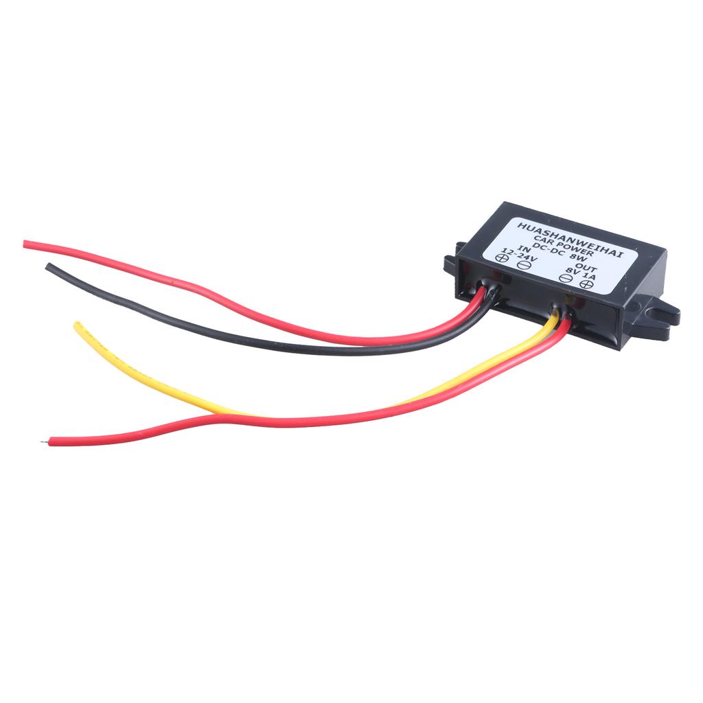 Wasserdichte Buckk-Konverter 12 ~ 24 V auf 8 V 1 A Stromversorgungskonvertermodul für Auto-LED-Anzeige, Motor