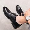 Fashion Business Men's Fashion Business Dress Pointed Office Shoes Genuine Leather Shoes Mens Buckle Casual Wedding Luxury Derby Shoes