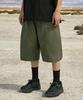 MINIMALPROJECT Wide Carpenter Cotton Bermuda Half Pants Msp303 [Khaki]