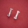 S925 Sterling Silver Bamboo Spacer Beads for DIY Bracelets & Necklaces