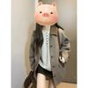 Small Short Woolen Coat Women's Autumn and Winter Lapel Woolen Coat Retro
