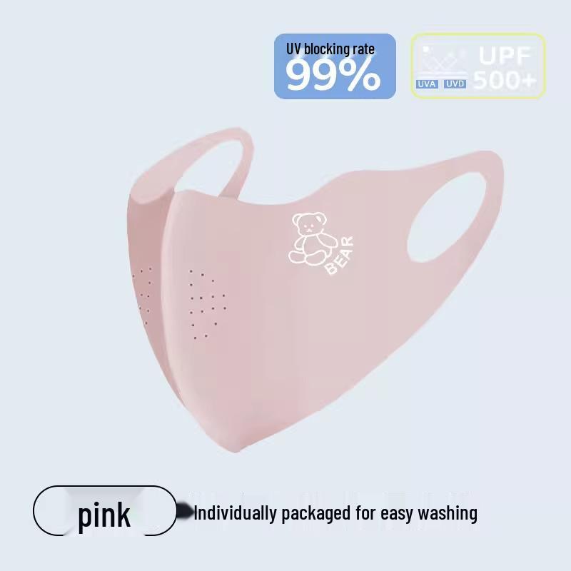 Kids' UV Protection Ice Silk Summer Face Mask - Breathable & Windproof