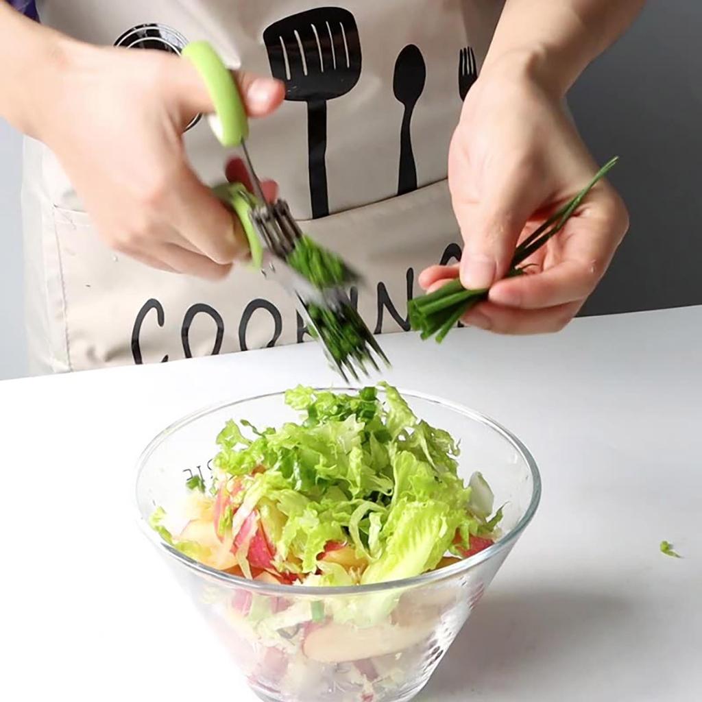 Multi Layer Scallion Vegetable Scissors Five Layer  Shredded Paper Scissors