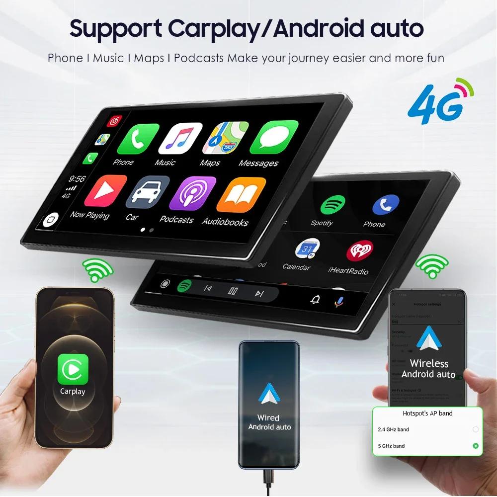 8.4" Android 14.0 CarPlay GPS Navigation 4G WiFi RDS Car Radio For Dodge Durango Challenger Charger RAM 1500 Jeep Grand Cherokee
