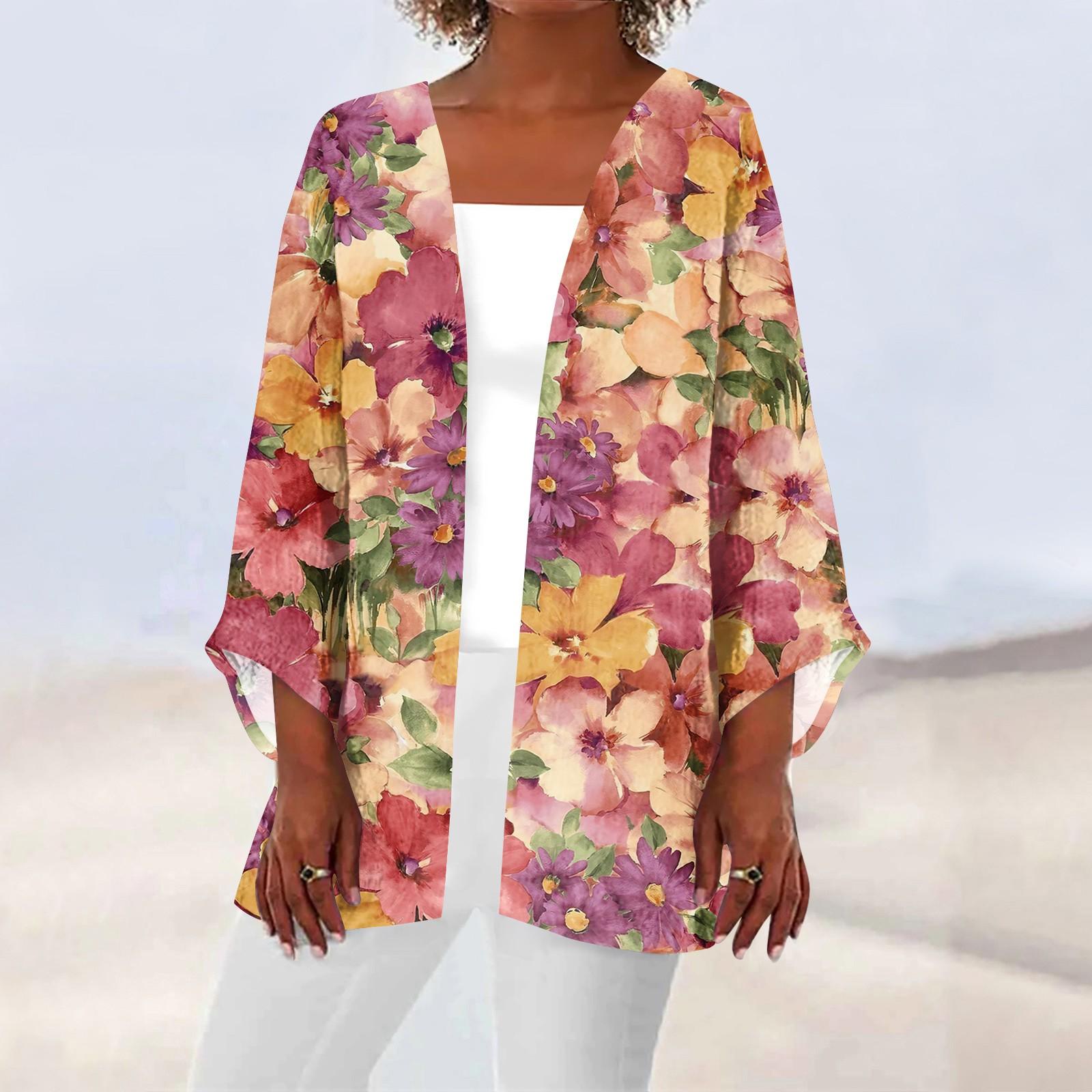 Женская повседневная модная легкая куртка средней длины с принтом — фото 8