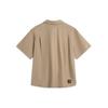 Li-Ning Weekend Youth Polo Collar Single-Breasted Printed Logo Short Sleeve Shirt Men Shirts Khaki ASHU459-4
