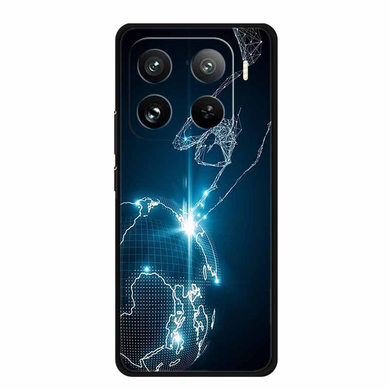 Handyhülle Für Xiaomi 15 S Pro Rückseite Hülle Stoßfest Schwarz Silikon Weich Coque Für Xiaomi 15 15s Pro Hülle 15Pro Funda Schale