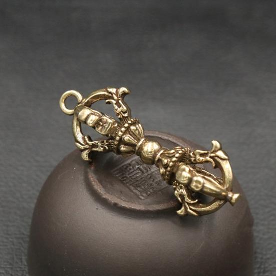 Handcraft Pendant Vintage Rust Resistant Brass Solid Religious Pestle Prayer Pendants for Home