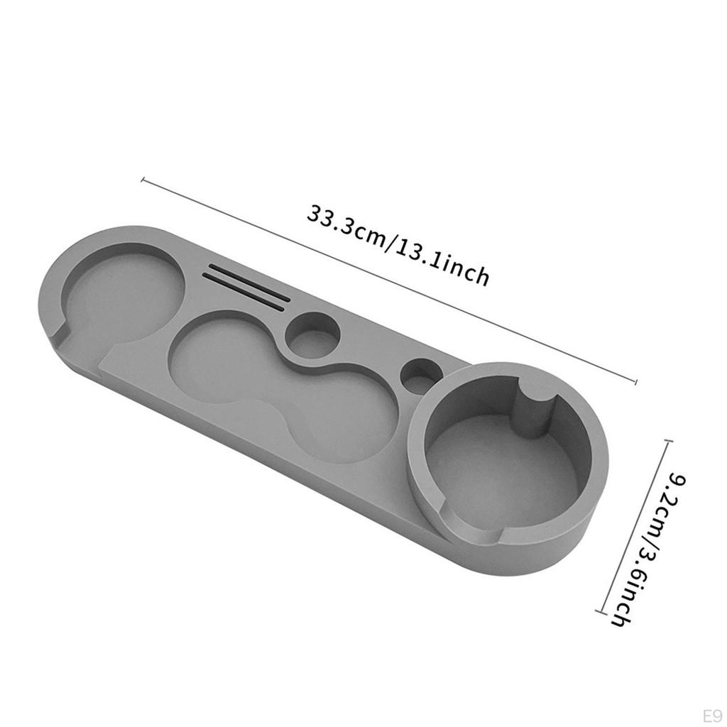 Coffee Tamper Holder Coffeeware Mat Support Base Rack for Bar