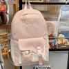 Schoolbag cute contrasting color student travel small schoolbag female dopamine high value children versatile lightweight backpack