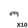 MOC Military Figures Accessories Building Blocks Helmet Night Vision Vest Knee Pads Tactical Belt Protective Mask Toys Kids J068