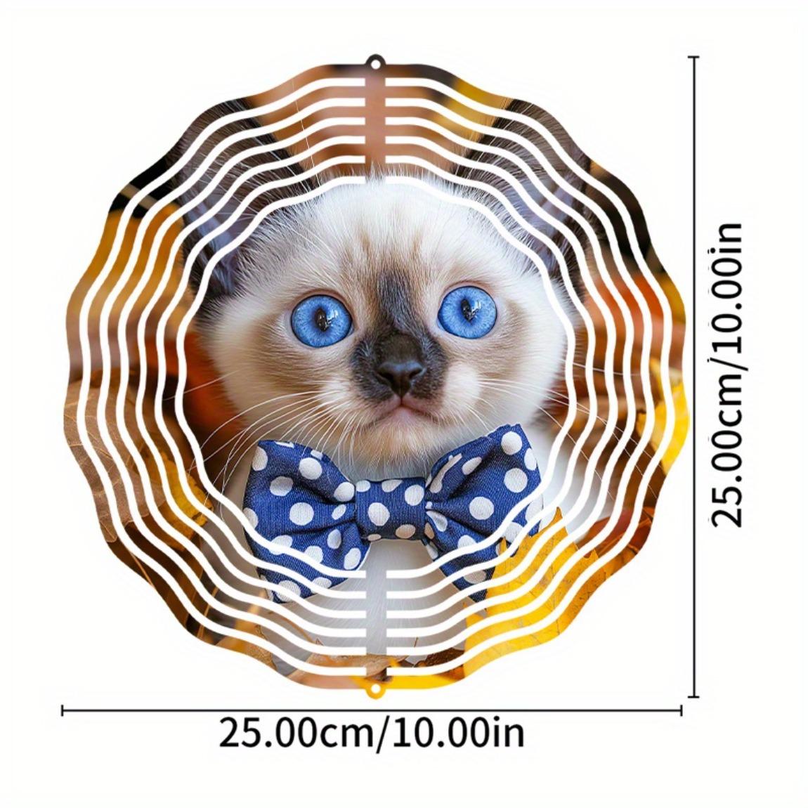 

Яркая металлическая ветряная мельница «Дева Мария» для сада, 10 дюймов, двусторонняя, с вращающимся крючком для двора, крыльца, Рождества, Хэллоуина, Дня благодарения 01A