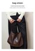 Women's Genuine Cowhide Leather Tote - Large Capacity, Soft, Handheld, Underarm, or Single Shoulder Crossbody Bag for a Relaxed, Commuting Look