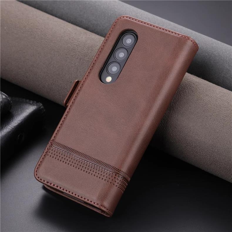 Suitable for Samsung Z Fold 7 Phone Case Fold/6/5/4 Flip Cover Leather Case Galaxy W24/23/22 Magnetic Suction