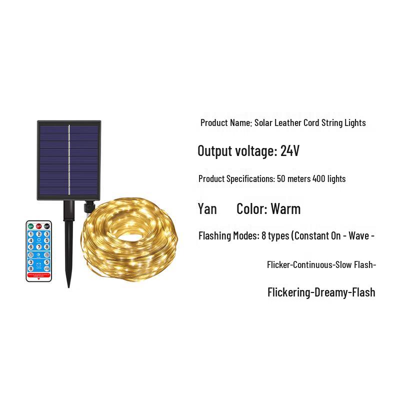 Gongtai LED Solar Strip String Lights