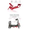 Adjustable Motorcycle License Plate Bracket Holder Integrated LED Light For Night Riding Heavy Duty Aluminum Alloy Frame
