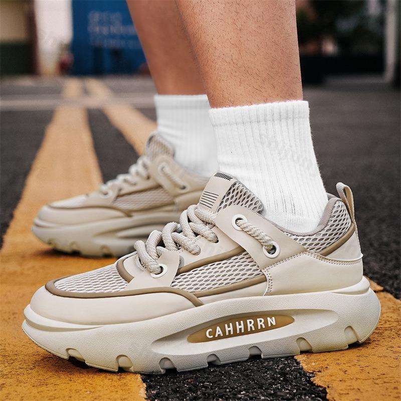 Fashion Niche Designed Low Top Casual Sports Shoes for Men 2025 Autumn New Fashion Versatile Mesh Breathable Comfortable Chunky sneakers