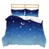 Bed Three-Piece Color Gradual Change Series Starry Sky Butterfly 3D Digital Printing Kit