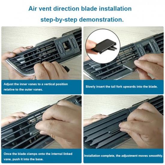 1pcs Car Front AC Vent Outlet Paddle Tab Clip For Skoda Octavia 2014-