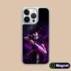 Akame Kurome Silver Plating Magsafe Mobile Phone Case for iPhone 17 16 15 14 13 12 11 Air Pro Max Plus Colorful Cover