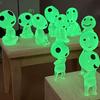 10Pcs Luminous Tree Spirits Micro Landscape Model Ornament Outdoor Glowing Miniature Statue Potted Mini Garden Accessories