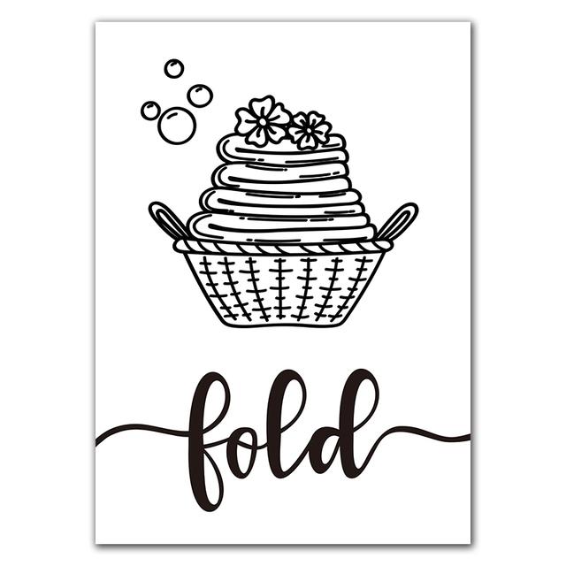 Ghid de diagramă cu proceduri de spălătorie, artă pe perete, imprimeuri pe pânză, decor pentru spălătorie, diagramă de spălătorie, afiș, pictură artistică, imagine Cuadros